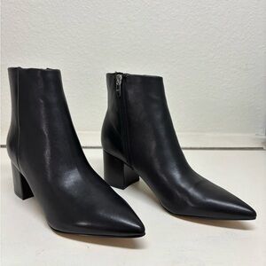 Marc Fisher Sleek Black Ankle Booties